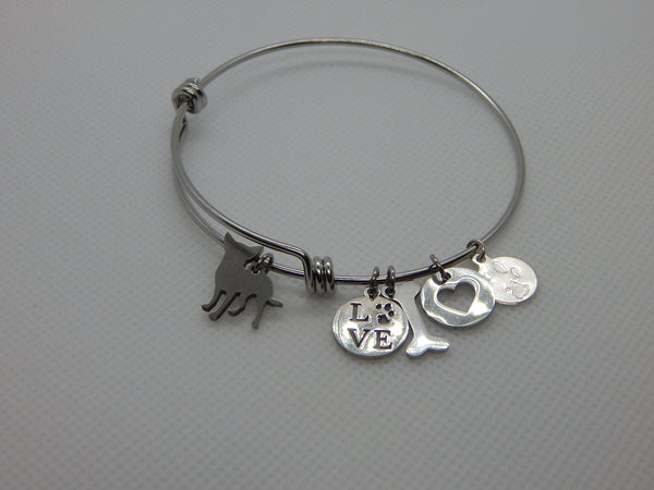 Dog Breed Bangle Bracelet
