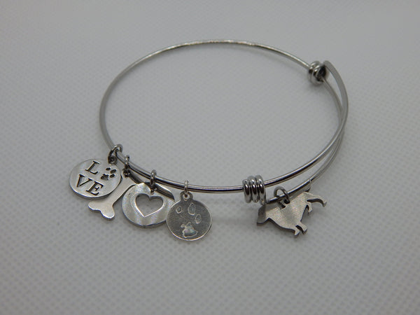 Dog Breed Bangle Bracelet