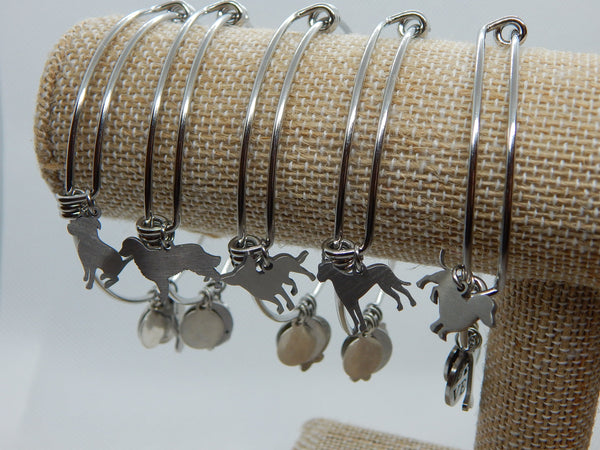 Dog Breed Bangle Bracelet