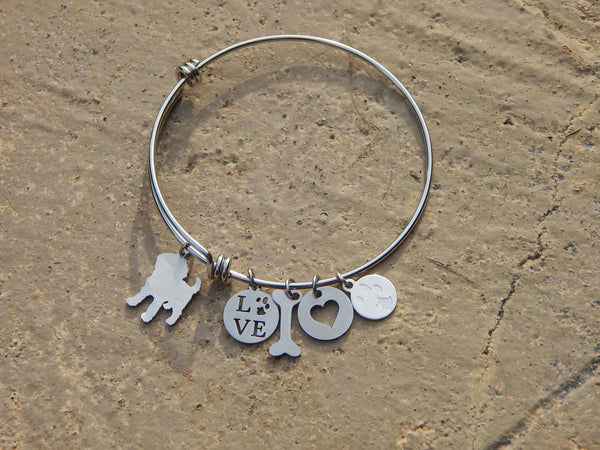 Dog Breed Bangle Bracelet