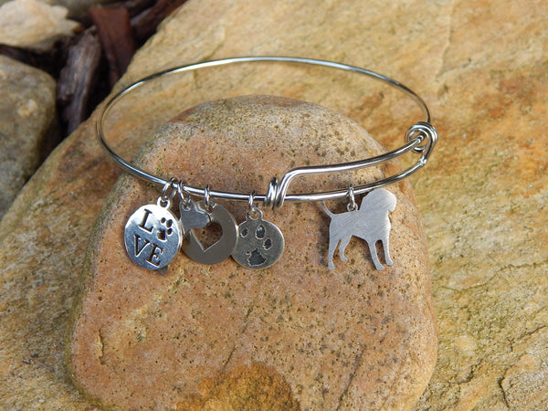 Dog Breed Bangle Bracelet