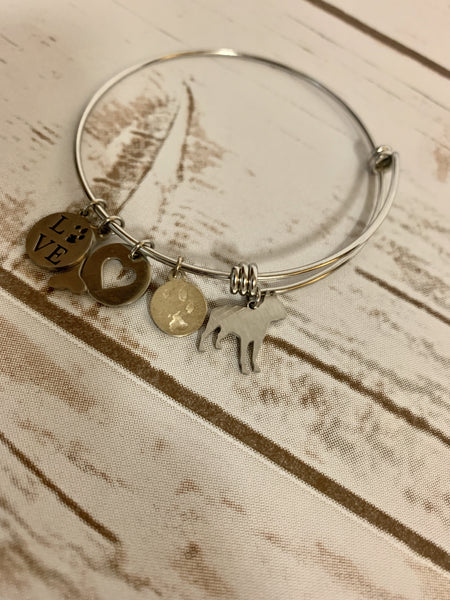 Dog Breed Bangle Bracelet