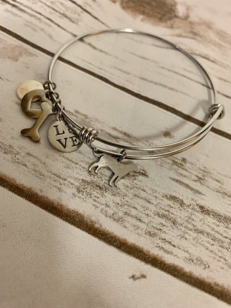 Dog Breed Bangle Bracelet
